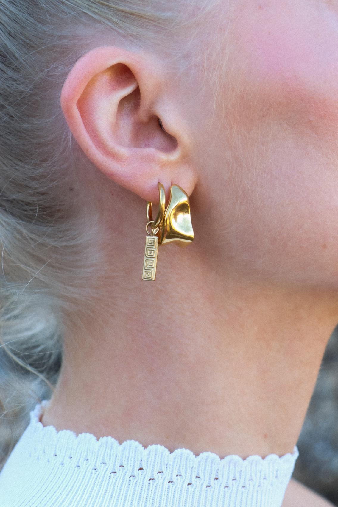 Label Kiki - organic hoop gold