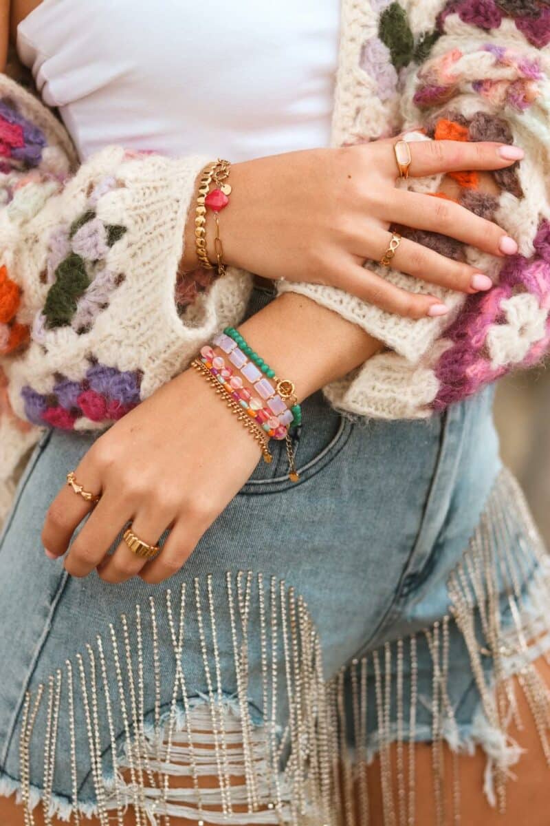 Label Kiki - gummy bracelet gold