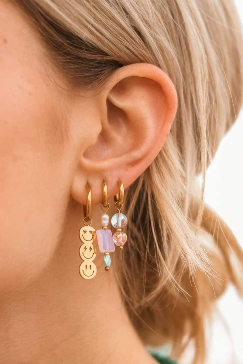 Label Kiki - gummy hoop gold