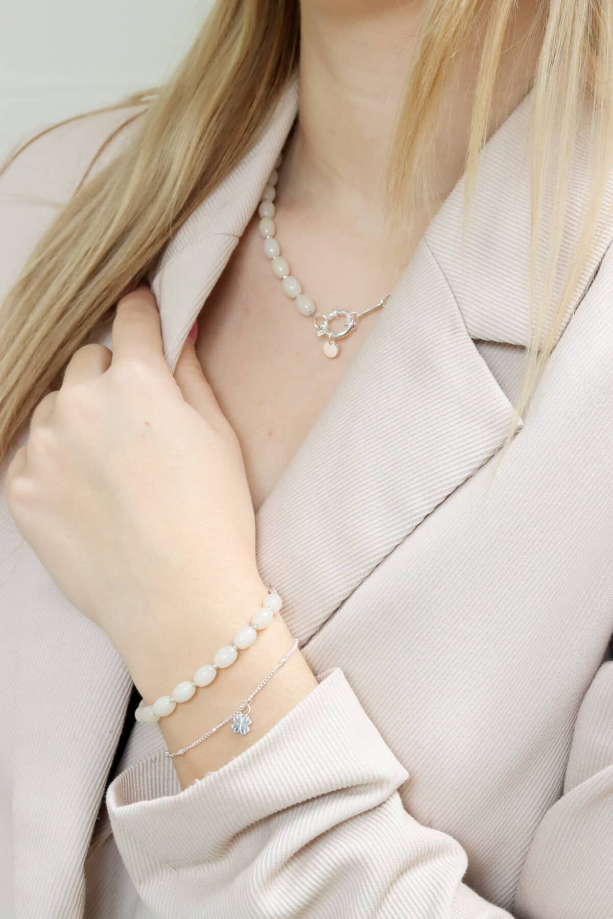 Label Kiki - lucky clover bracelet silver