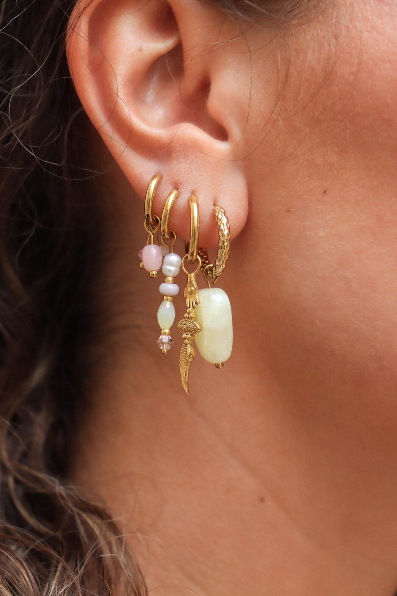 Label Kiki - island dreams hoop gold