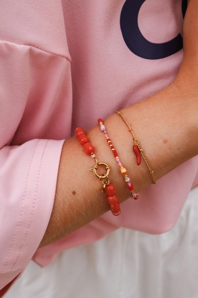 Label Kiki - strawberry bracelet gold