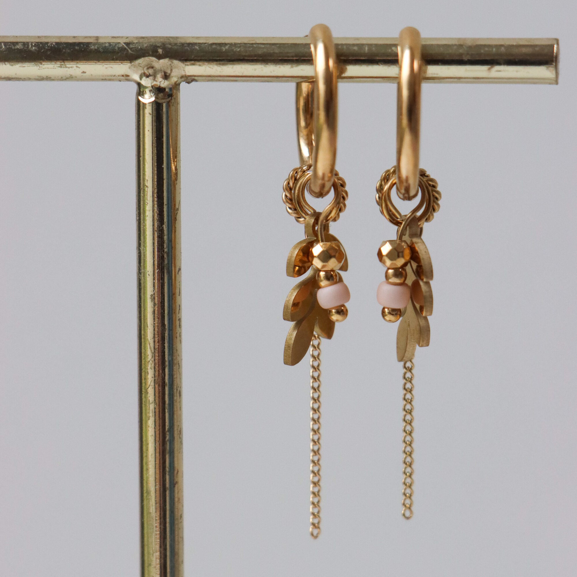 Label Kiki - chain olivia hoop gold