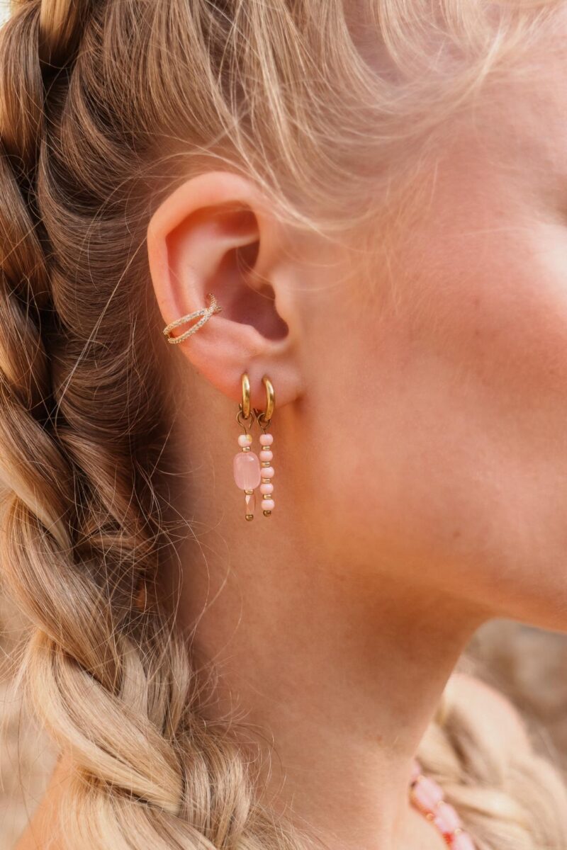 Label Kiki - jellybean hoop gold