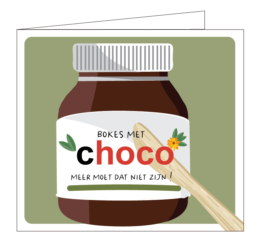 Mailbox - wenskaart - bokes met choco, meer moet dat niet zijn!