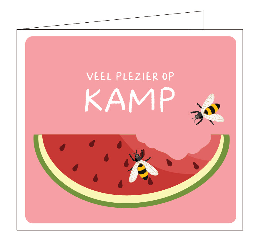Mailbox - wenskaart - veel plezier op kamp