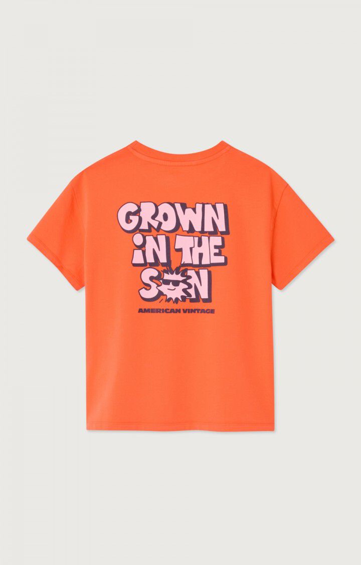 American Vintage - fizvalley tshirt - mandarine vintage