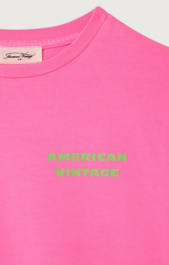 American Vintage - fizvalley tshirt - rose fluo