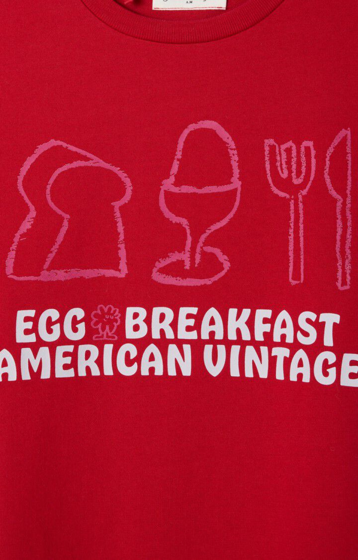 American Vintage - fizvalley tshirt - groseille vintage