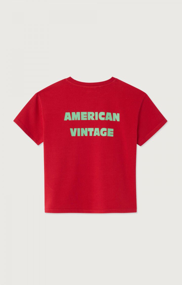 American Vintage - fizvalley tshirt - groseille vintage