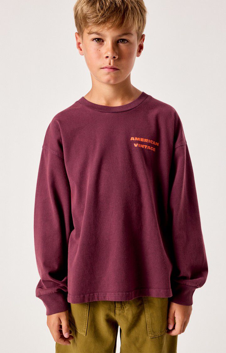 American Vintage - fizvalley tshirt - aubergine vintage