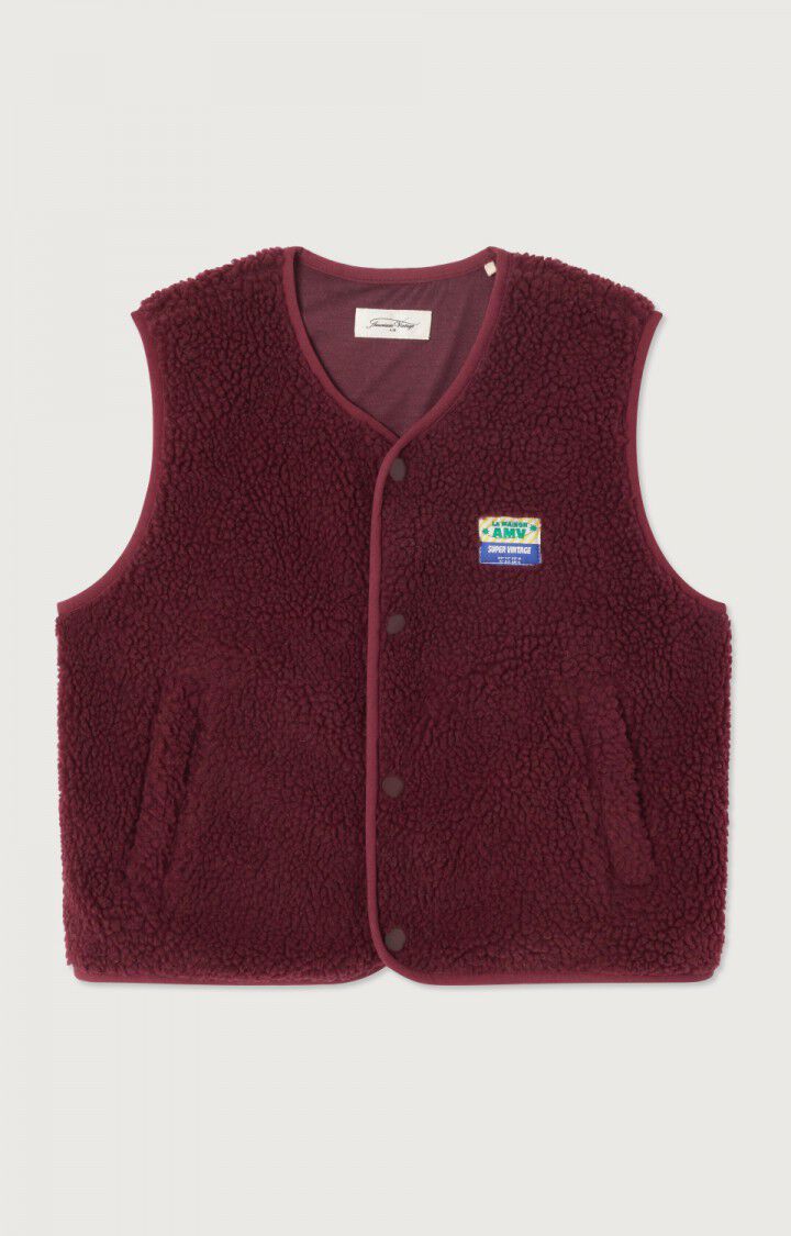 American Vintage - hoktown bodywarmer - bordeaux chine