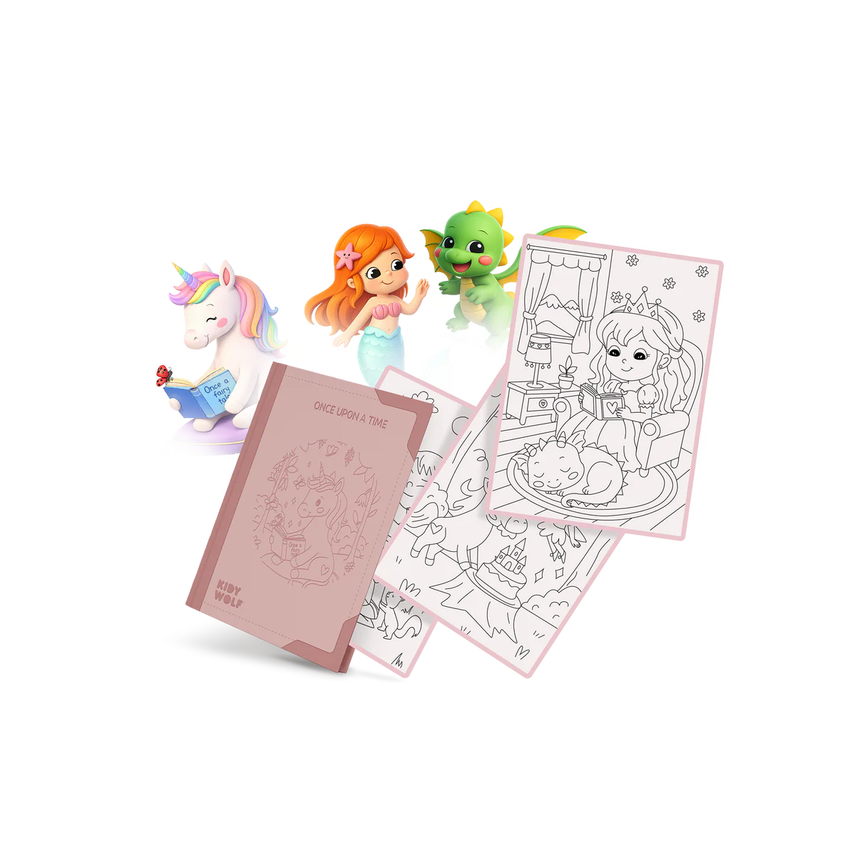 Kidywolf - kidydraw pad 6+ refill - once upon a time