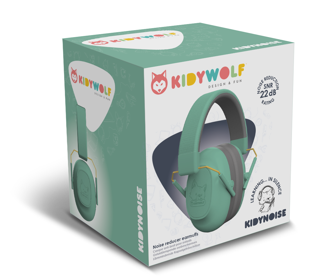 Kidywolf - kidynoise hoofdtelefoon - groen