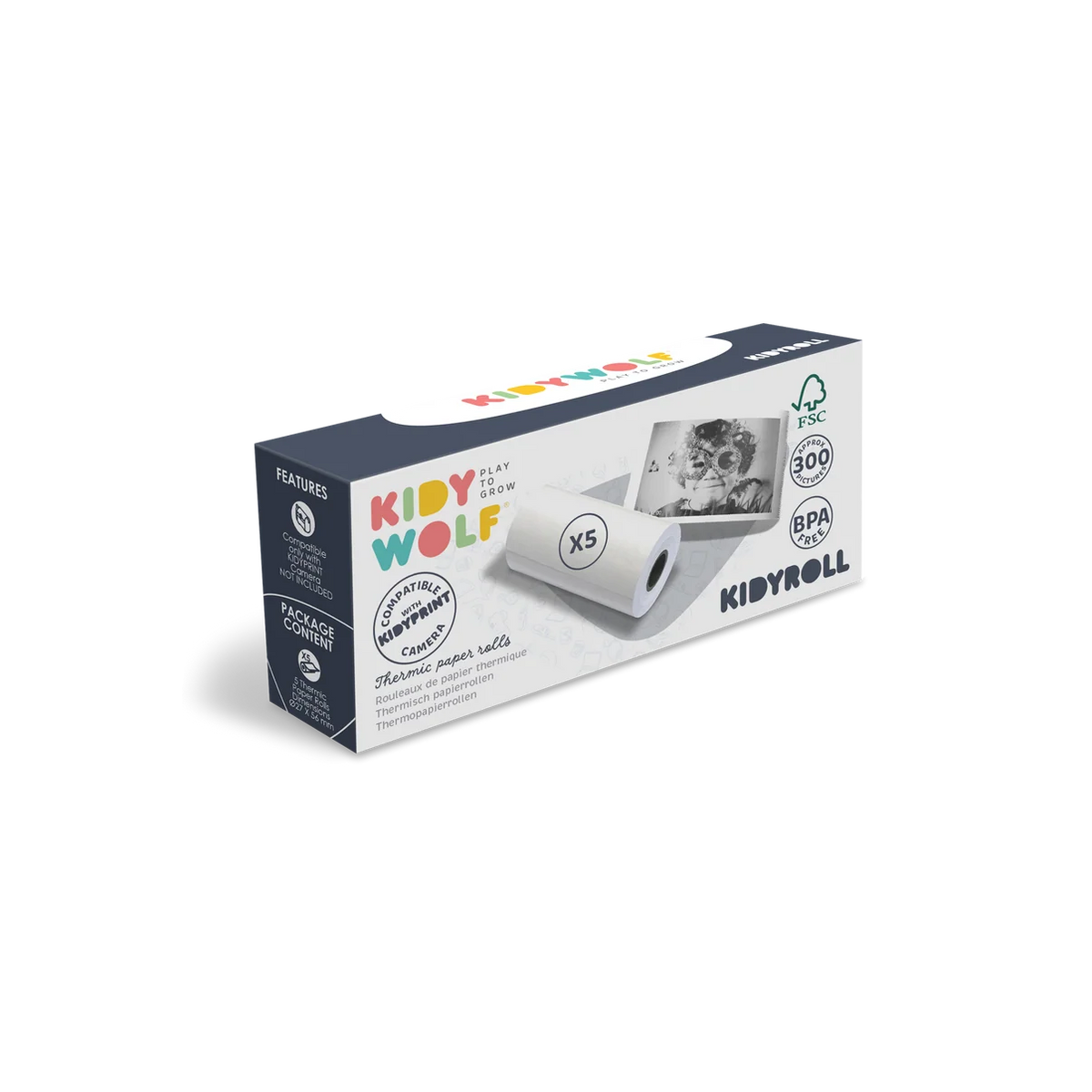 Kidywolf - kidyroll camera rollen voor kidyprint - klassiek