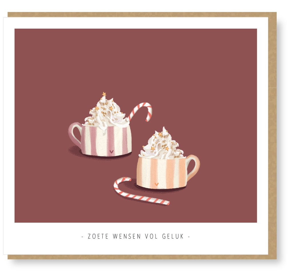 Mailbox - wenskaart - zoete wensen vol geluk