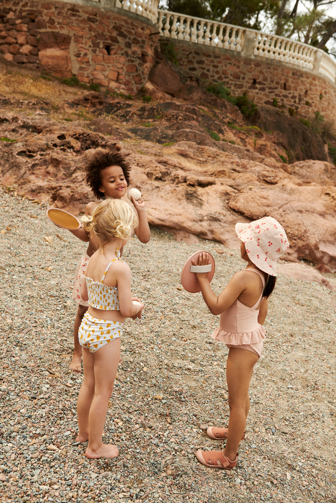 Liewood - amara stripe swimsuit - tuscany rose / sandy