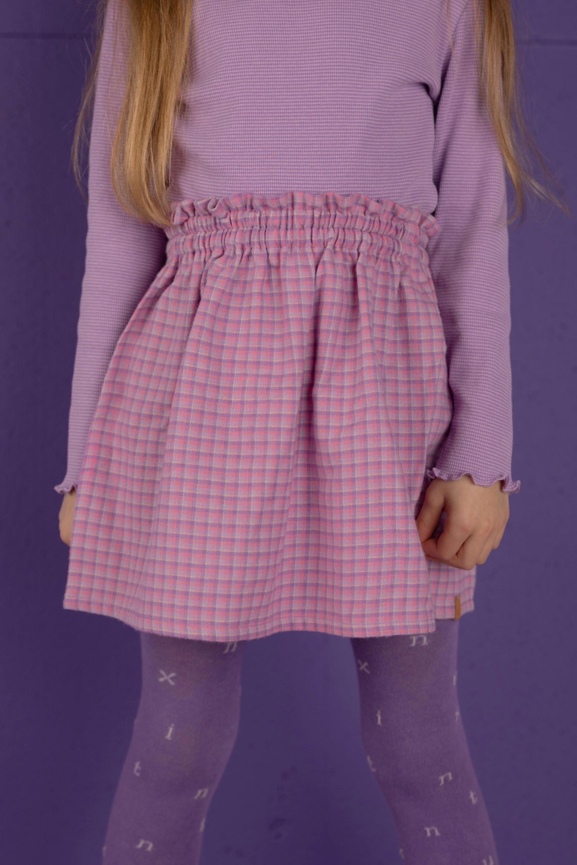 Nixnut - meis longsleeve - purple stripe
