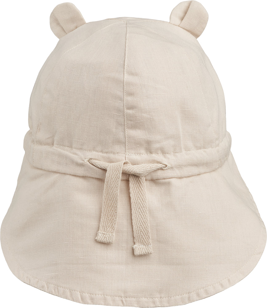 Liewood - form linen sun hat with ears - sandy