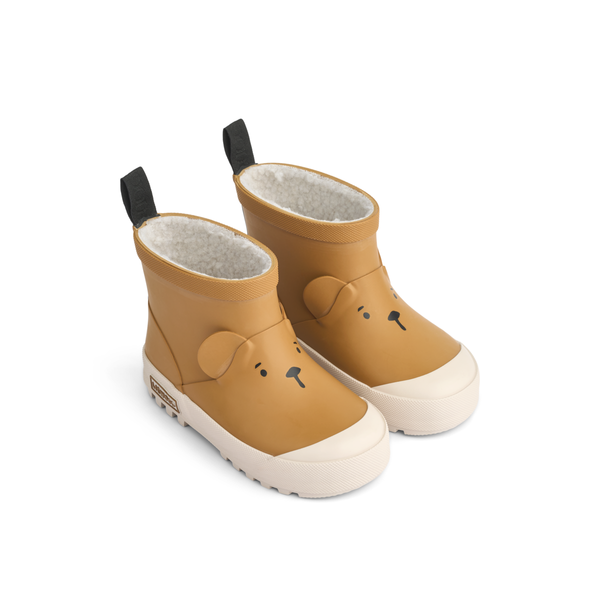 Liewood - jesse bear thermo rainboot - golden caramel