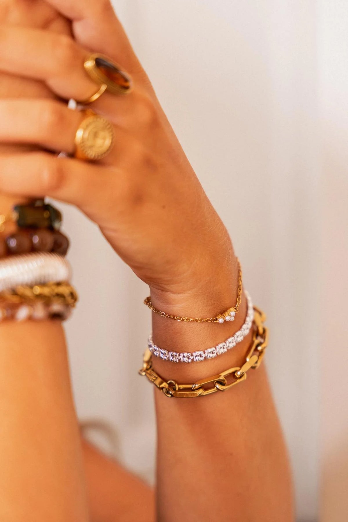 Label Kiki - classic square bracelet silver