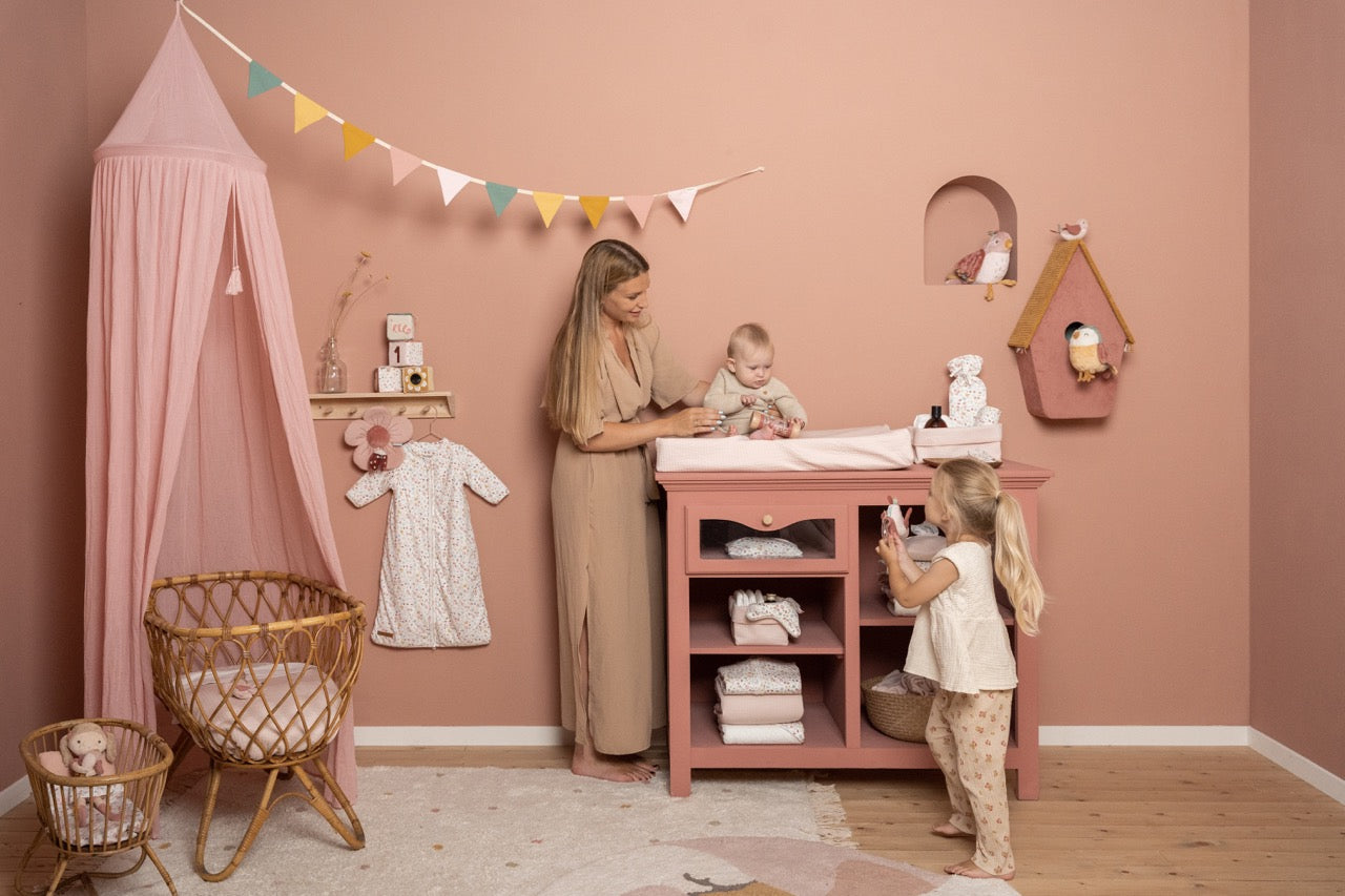 Little Dutch - wiegdeken zomer - pure soft pink