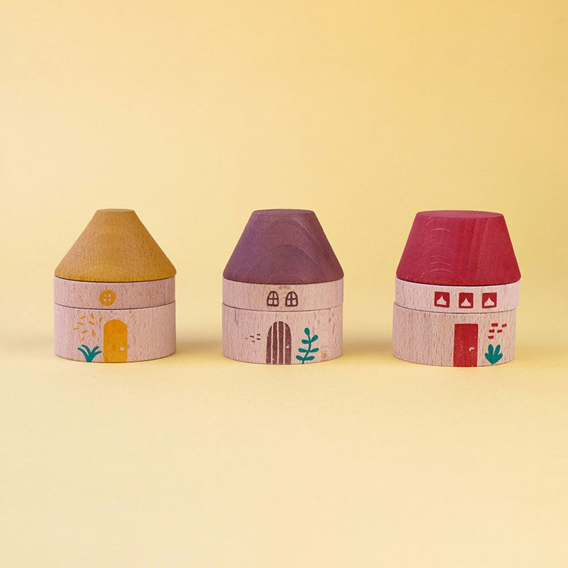 Londji - houten spel - my 3 little pigs