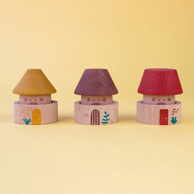Londji - houten spel - my 3 little pigs