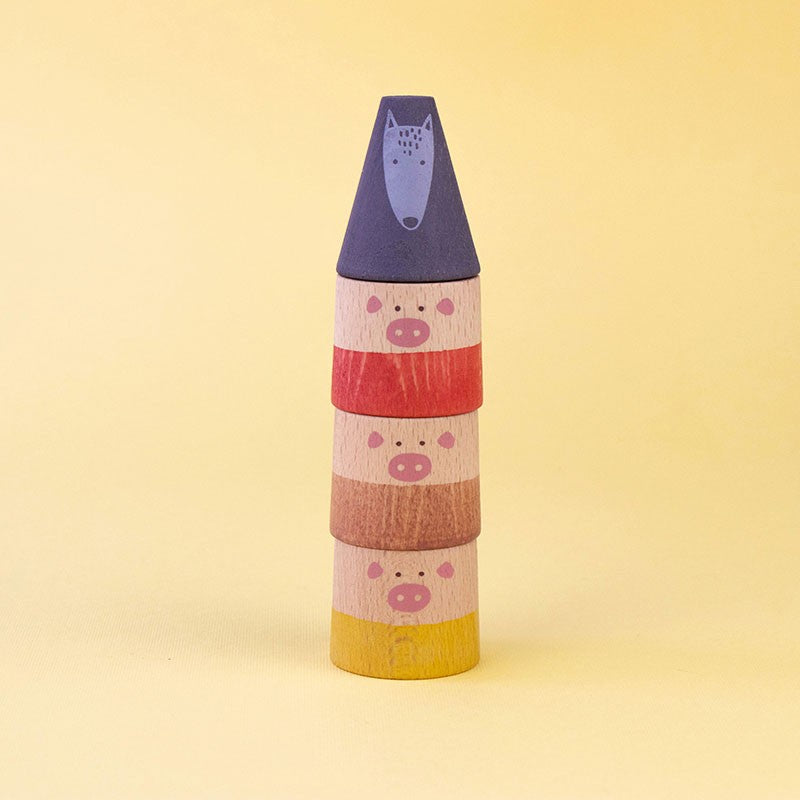 Londji - houten spel - my 3 little pigs
