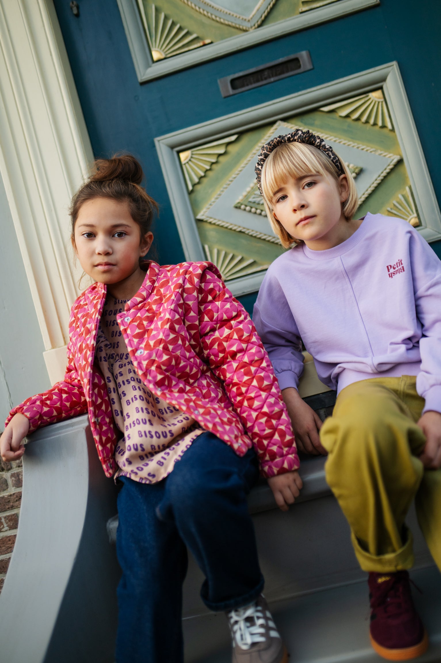 Petit Blush - luca sweater - purple rose