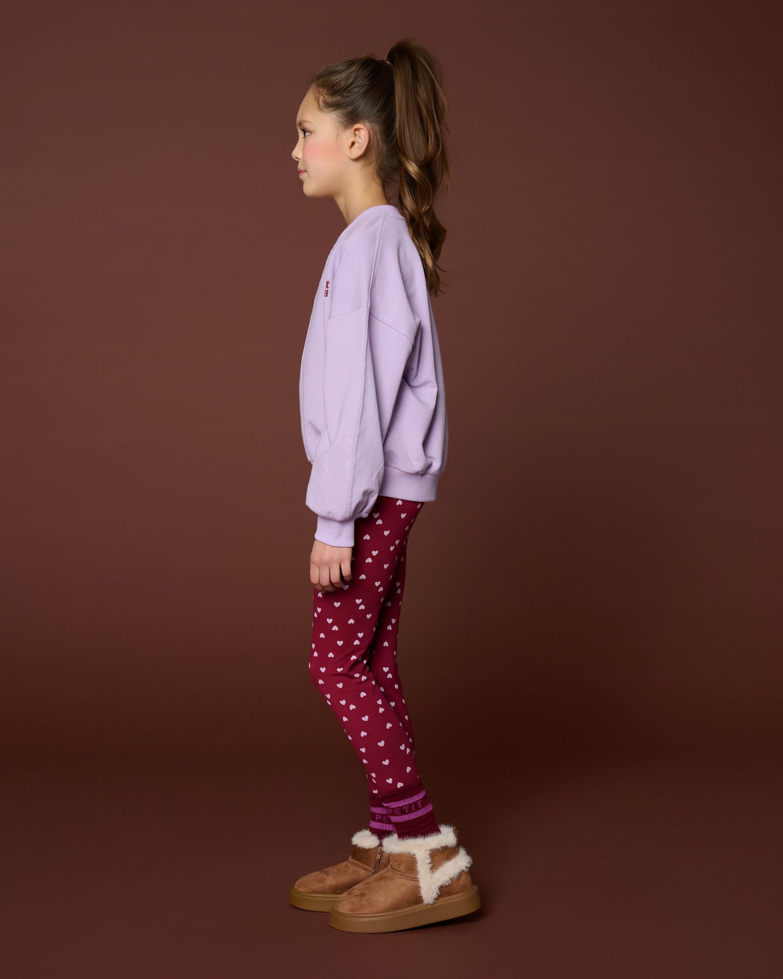 Petit Blush - luca sweater - purple rose