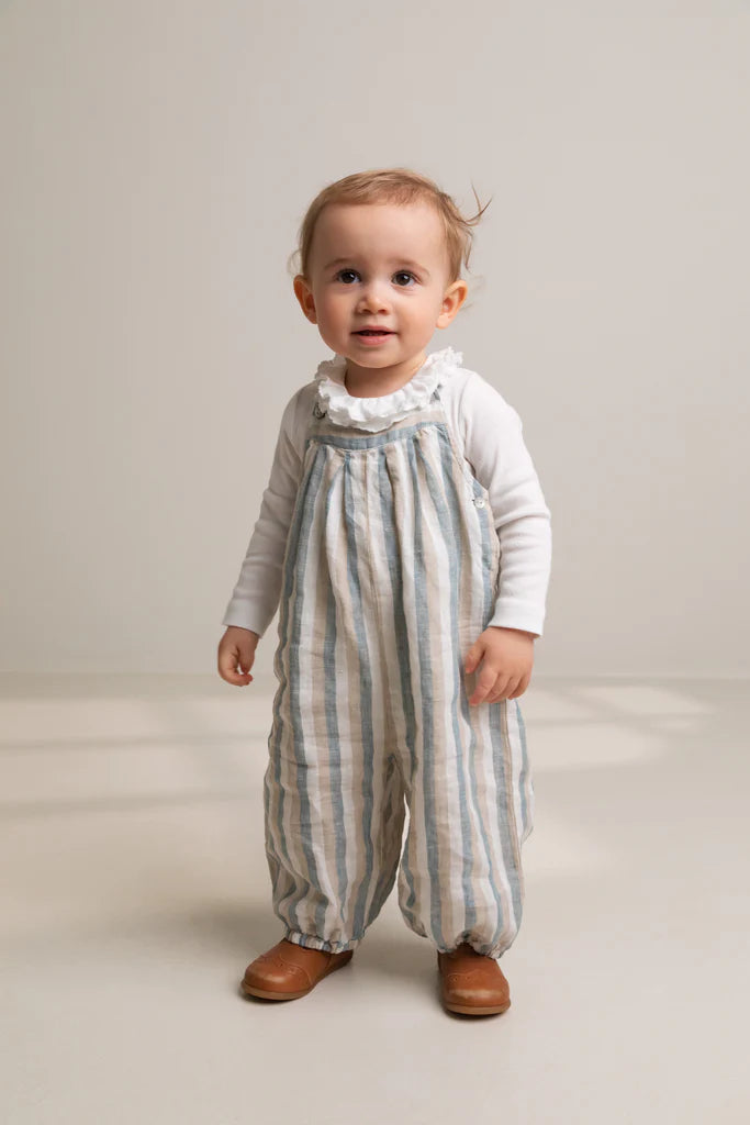 MarMar - reese jumpsuit - dusty blue stripe