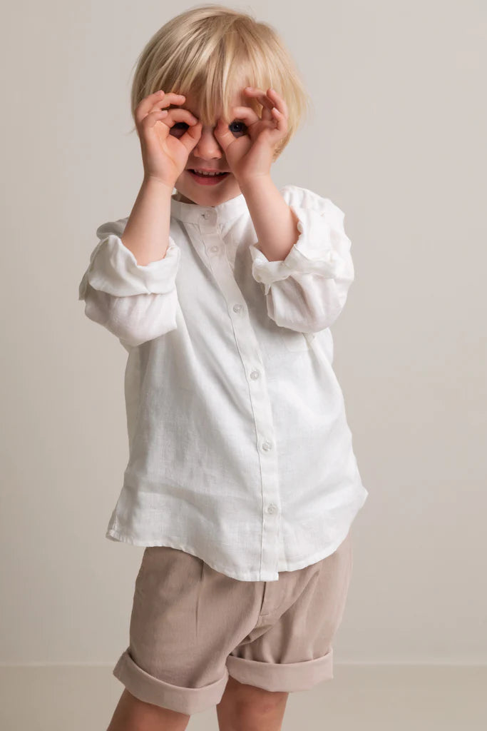 MarMar - theodor linen hemd - white