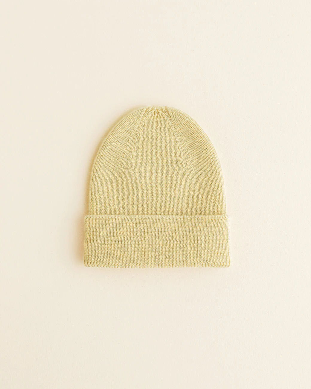 Hvid - beanie fonzie kids - light yellow