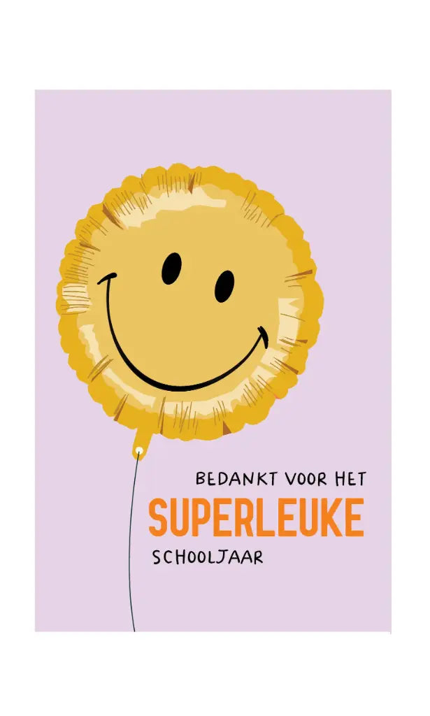 Mailbox - nota blokje - bedankt voor het superleuke schooljaar