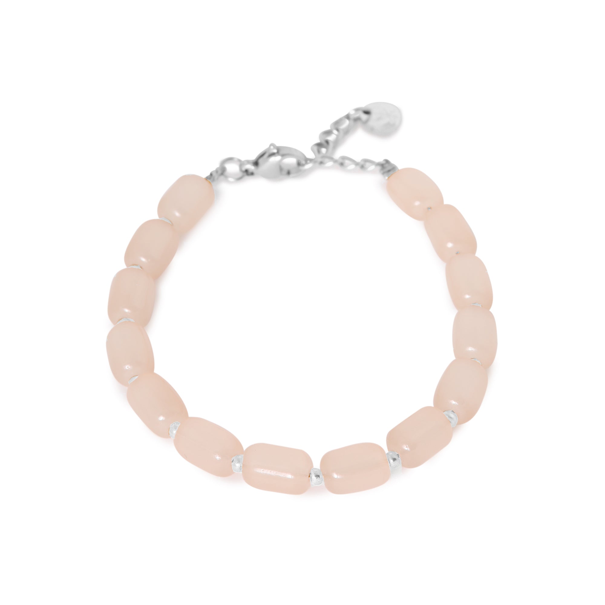 Label Kiki - natural beads bracelet silver