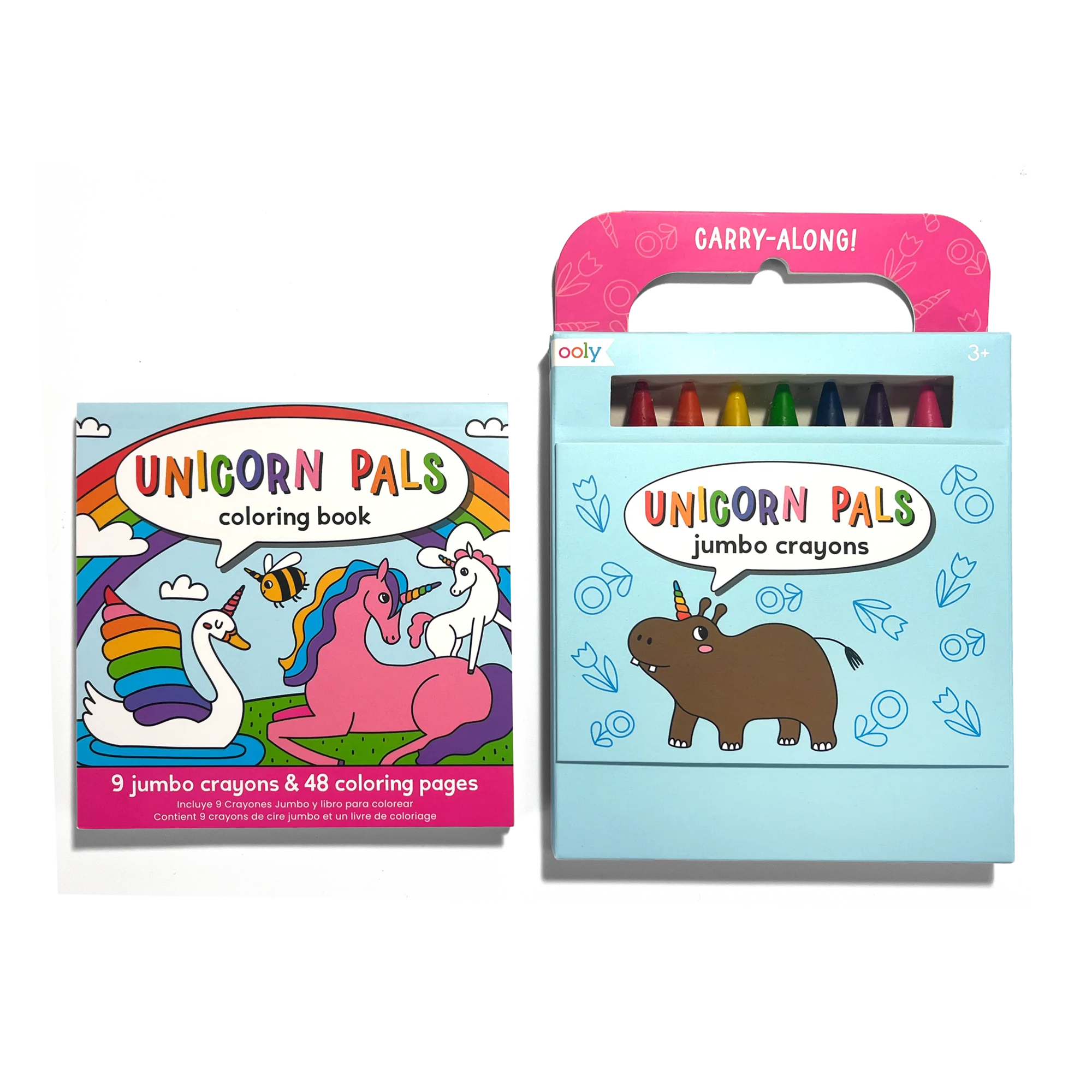 Ooly - meeneem kleurboek + potloden - unicorn pals