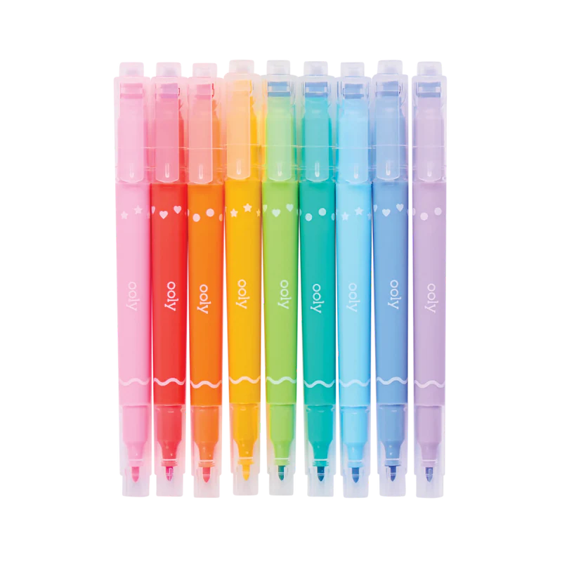 Ooly - confetti stamp double ended markers