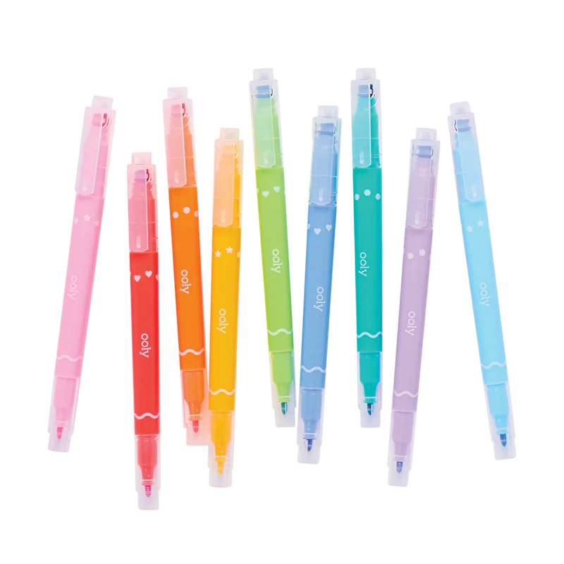 Ooly - confetti stamp double ended markers