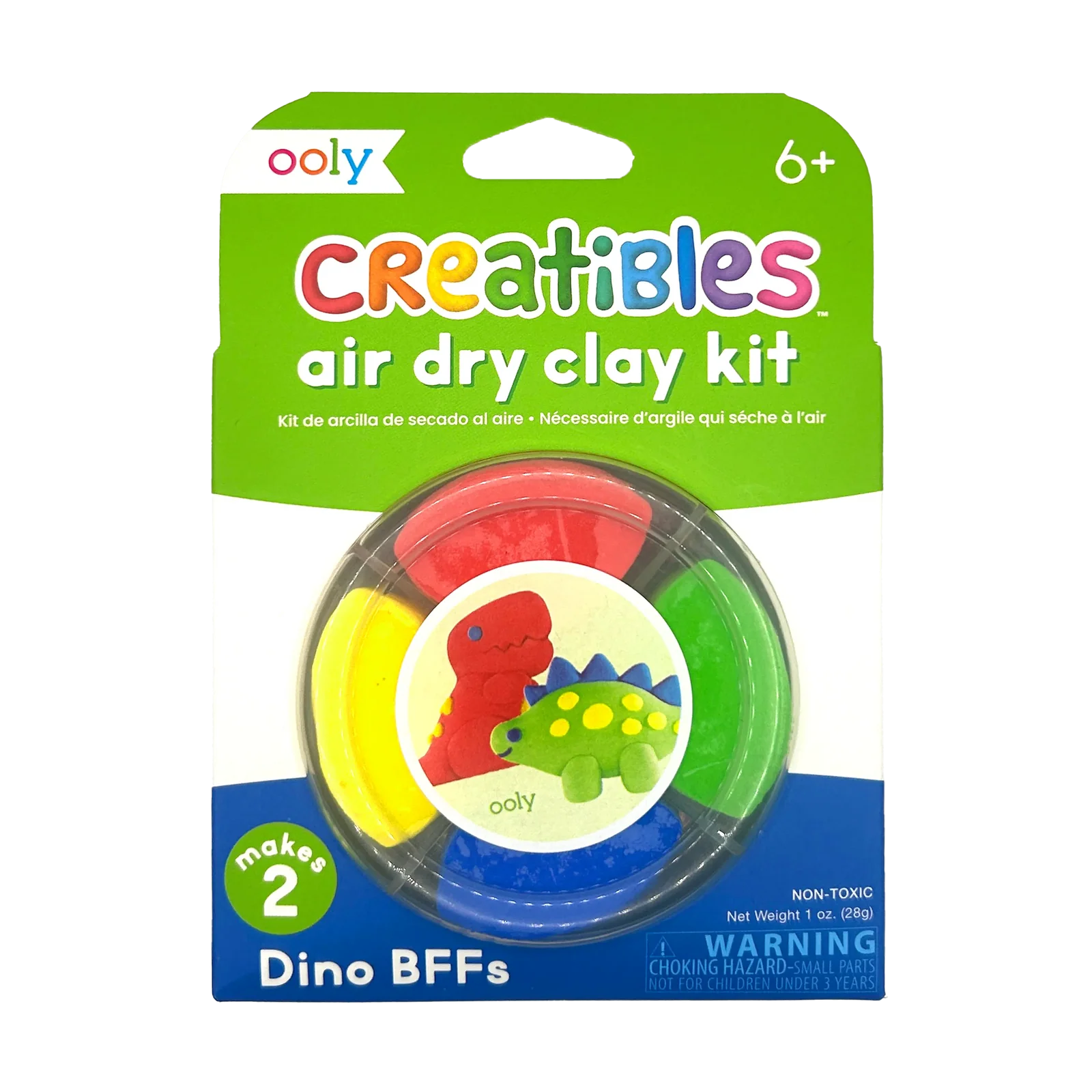Ooly - creatives air dry clay kit - dino