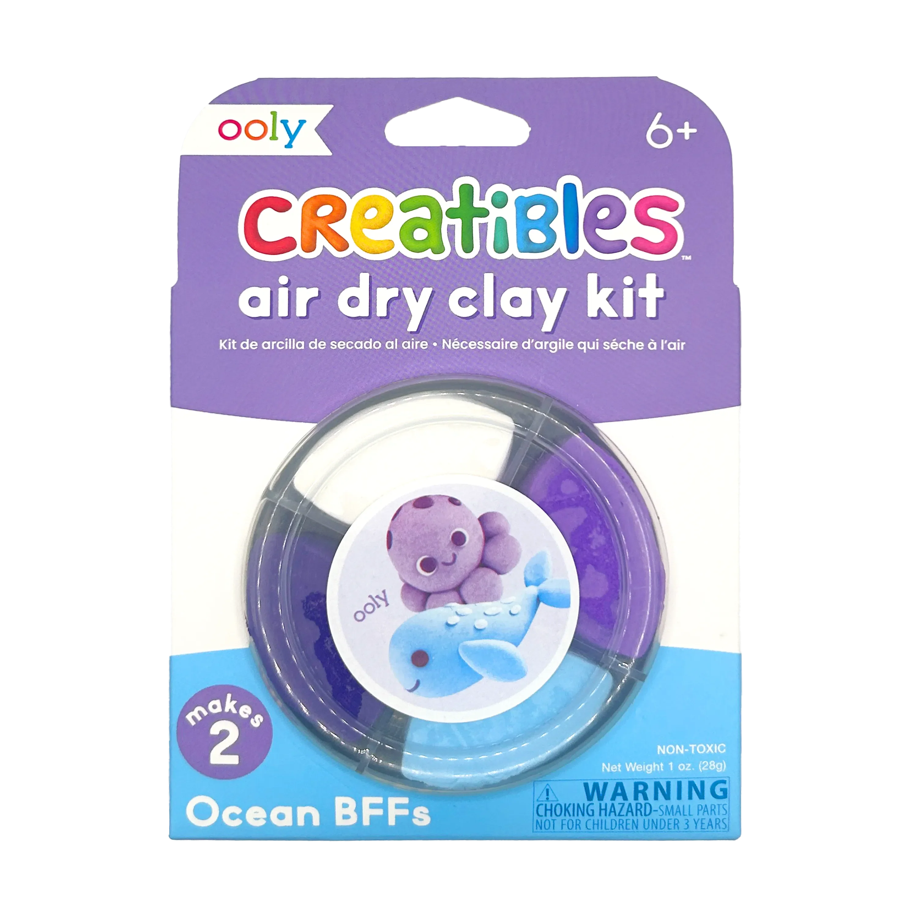 Ooly - creatives air dry clay kit - ocean