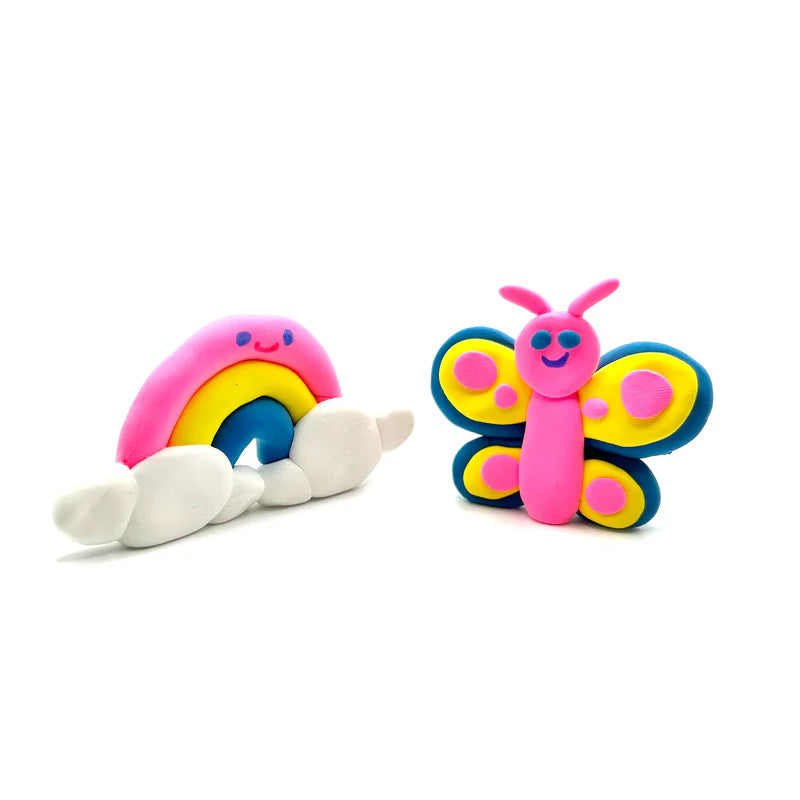 Ooly - creatives air dry clay kit - rainbow