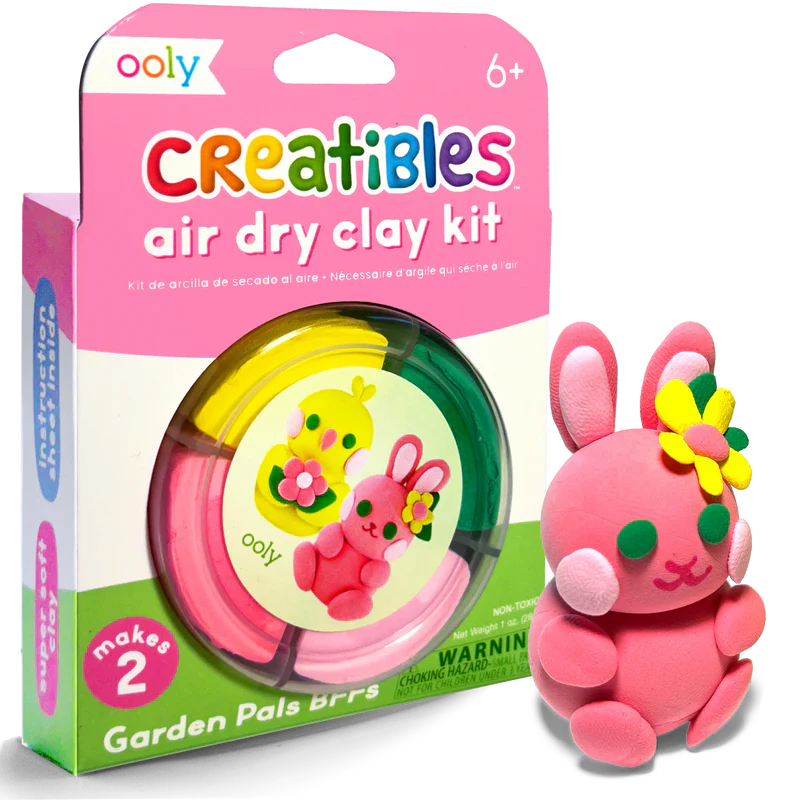 Ooly - creatives air dry clay kit - garden pals