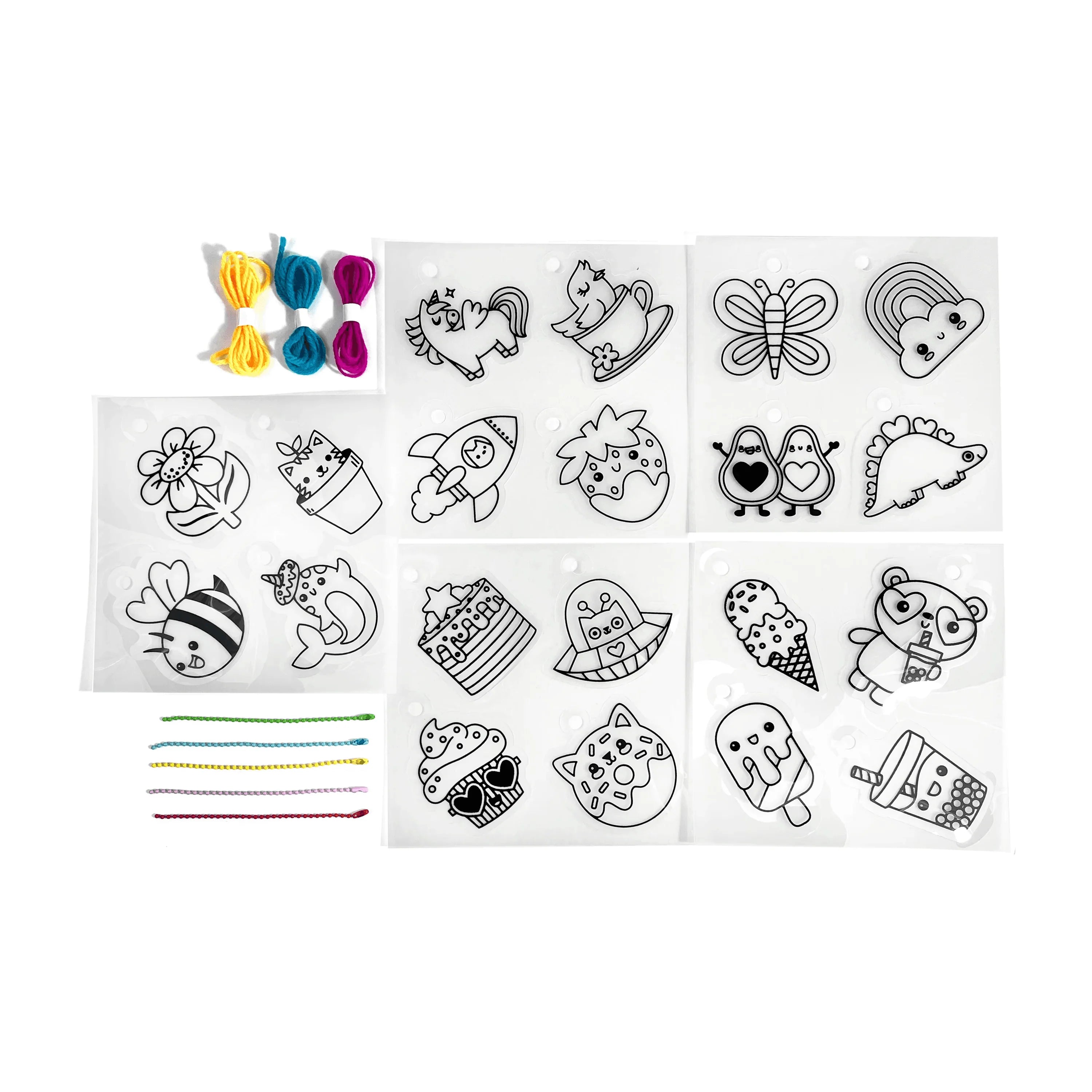 Ooly - DIY shrink it art - cute crew