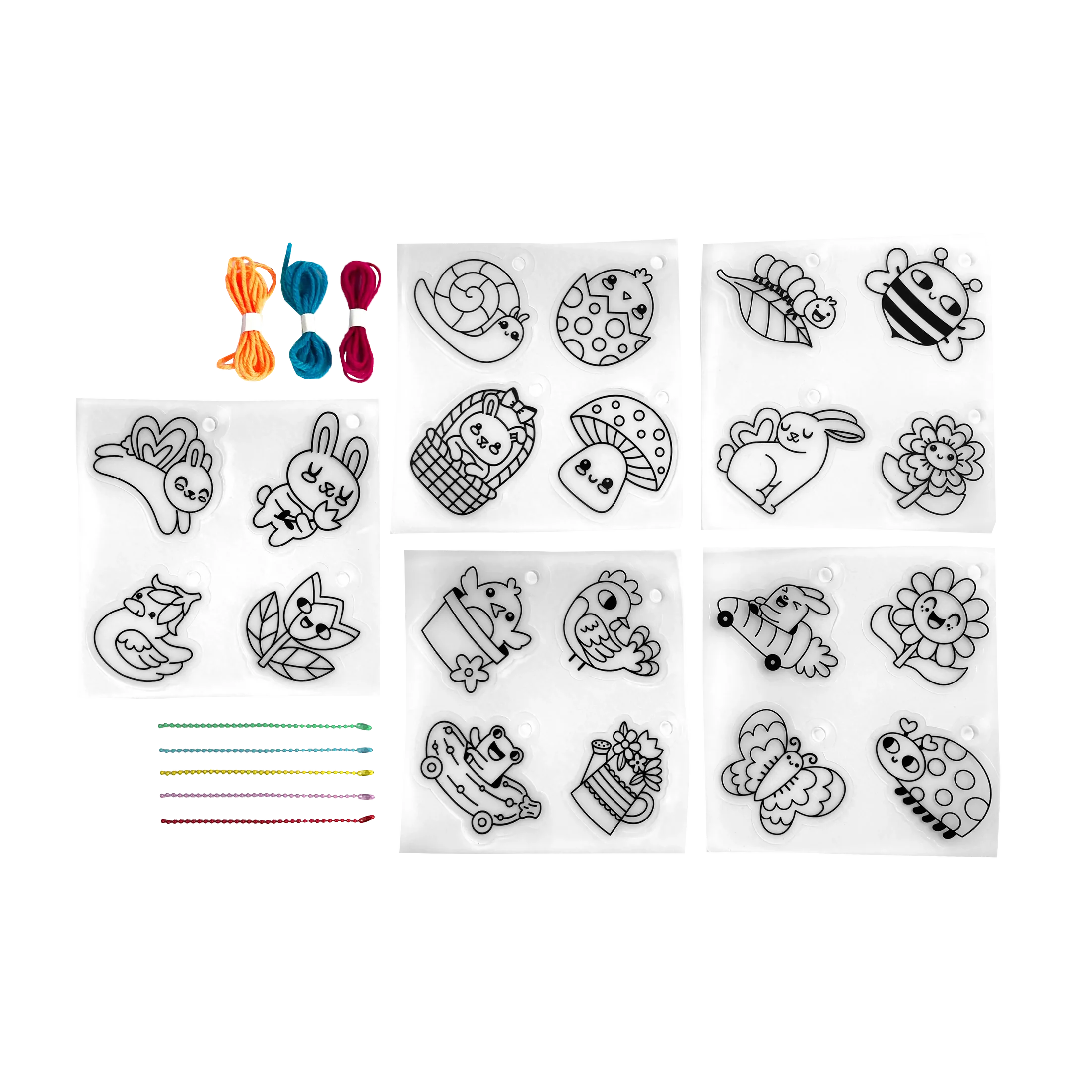 Ooly - DIY shrink it art - garden pals