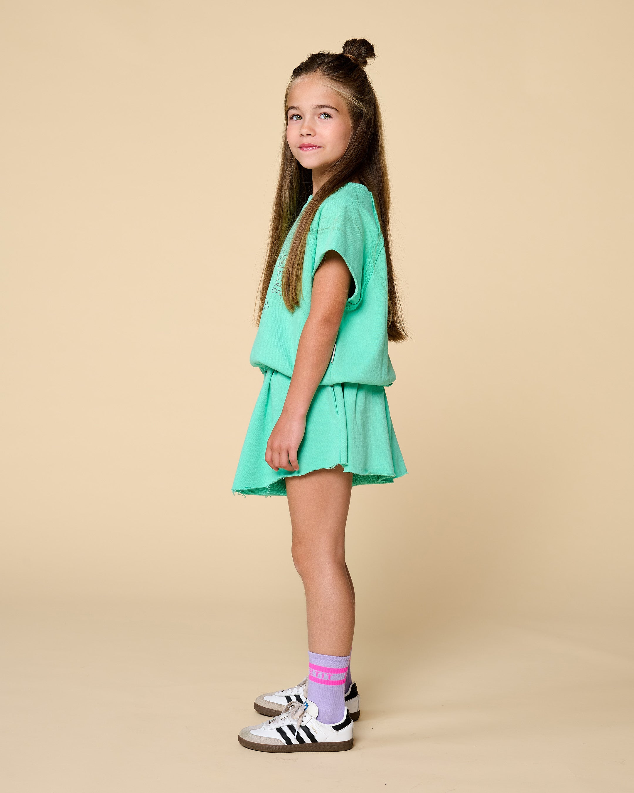 Petit Blush - sweat short - ocean