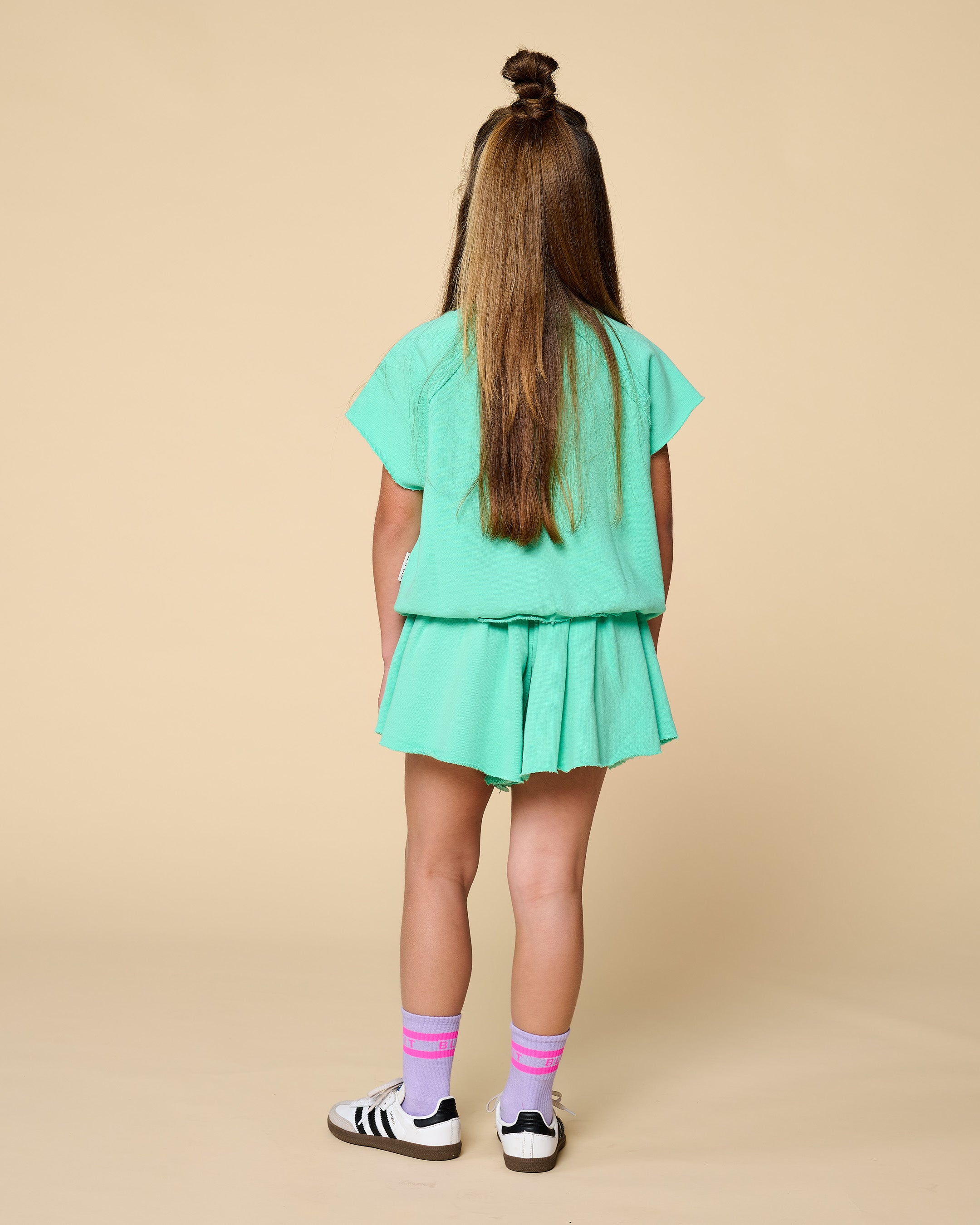 Petit Blush - sweat short - ocean