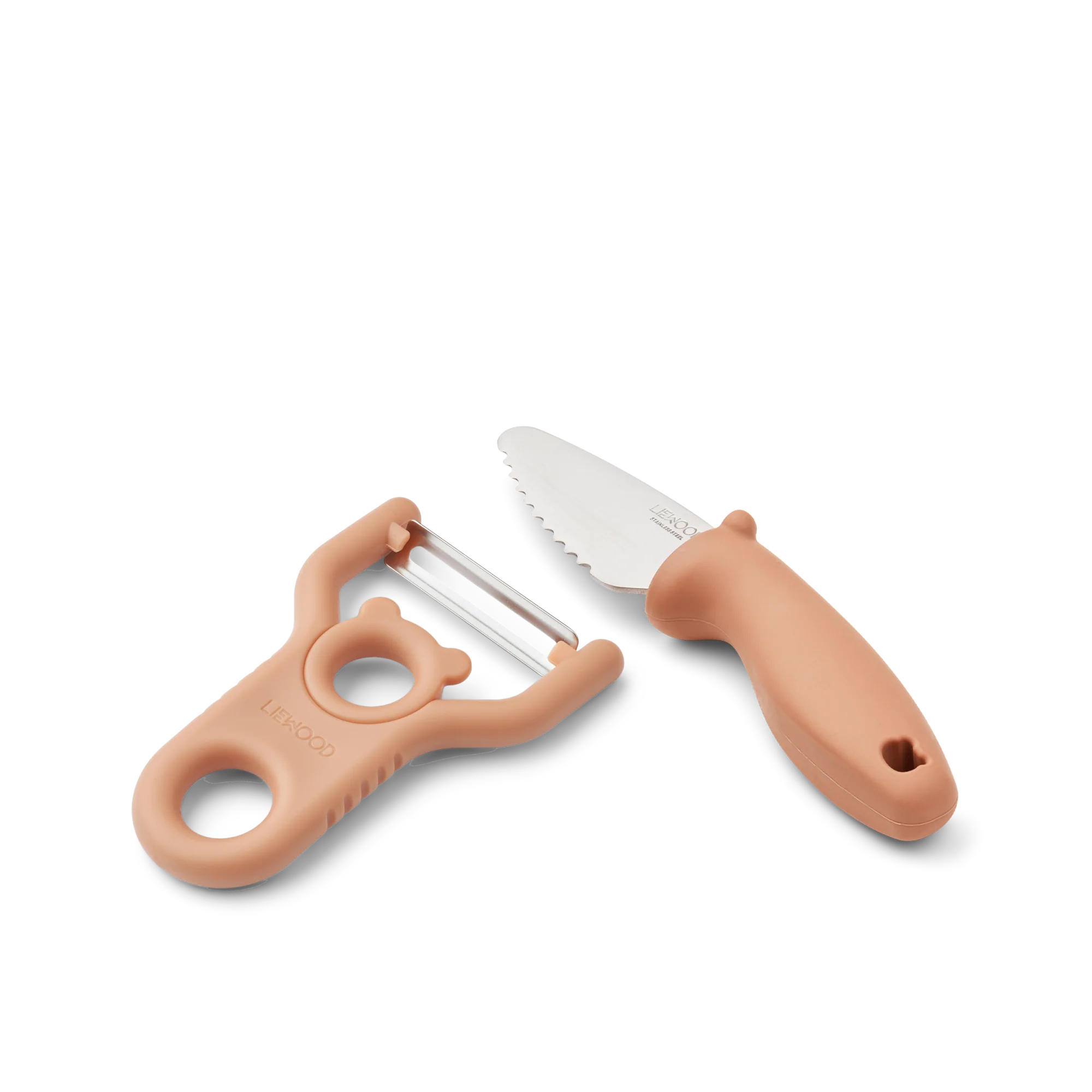 Liewood - pertense peeler & knife set - tuscany rose
