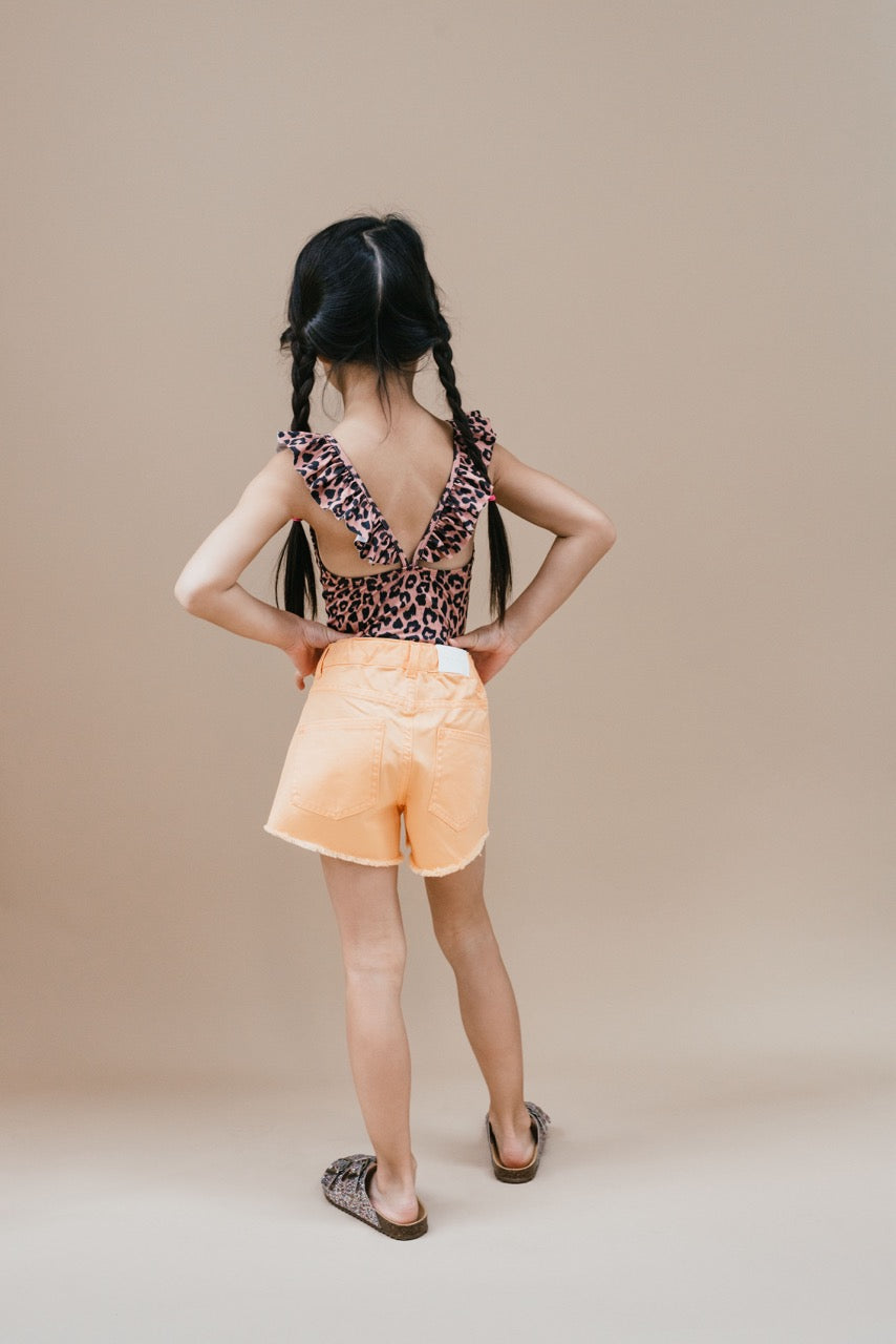 Petit Blush - peachy short - smock orange