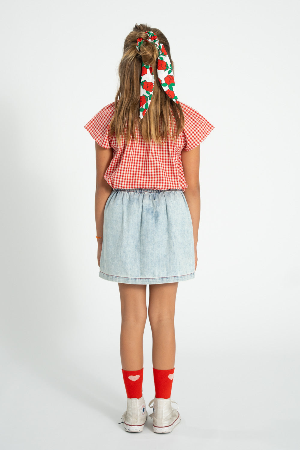 Piupiuchick - socks - red with ecru heart